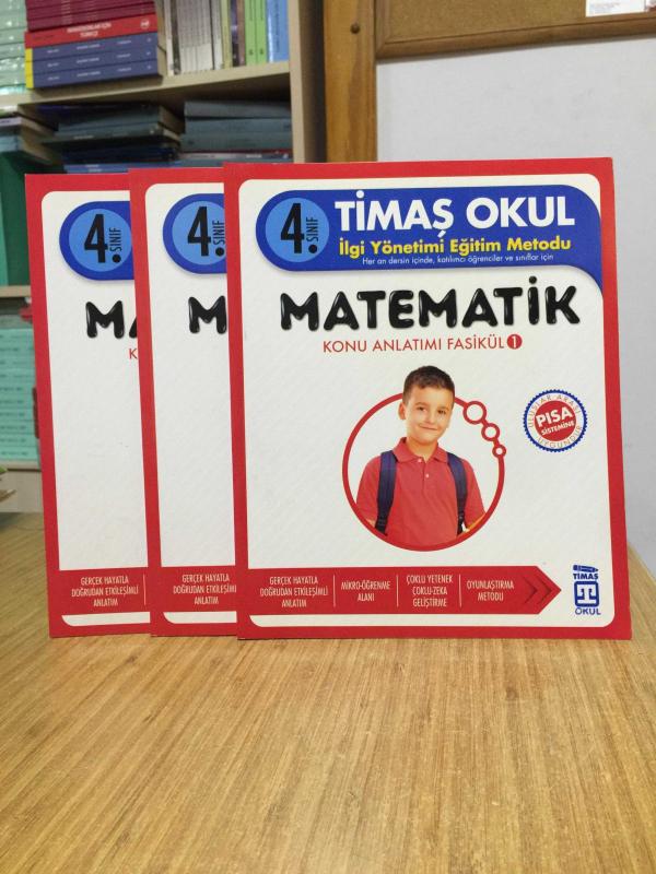 4. Sınıf TİMAŞ OKUL İlgi Yönetimi Eğitim Metodu MATEMATİK Konu Anlatımı Fasikül 1-3-4
