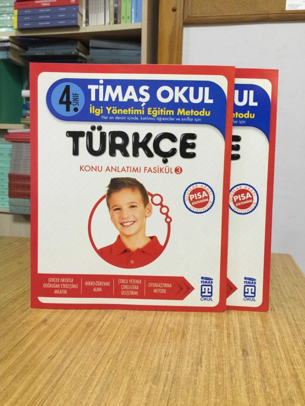 4. Sınıf TİMAŞ OKUL İlgi Yönetimi Eğitim Metodu TÜRKÇE Konu Anlatımı Fasikül 3 ve Fasikül 4