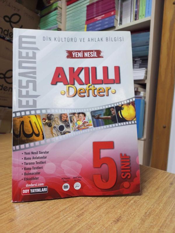 5. Sınıf Din Kültürü ve Ahlak Bilgisi Efsane Akıllı Defter DDY Yayınları