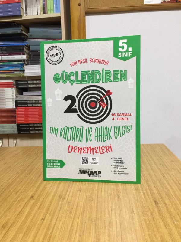 5. Sınıf Güçlendiren Din Kültürü ve Ahlak Bilgisi 20 Deneme Sınavı Ankara Yayıncılık