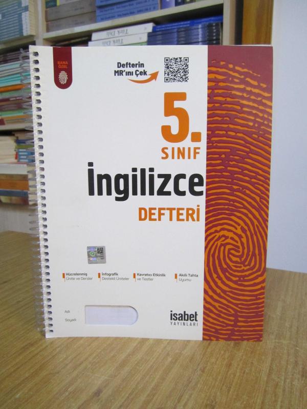 5. Sınıf İNGİLİZCE Defteri İSABET YAYINLARI