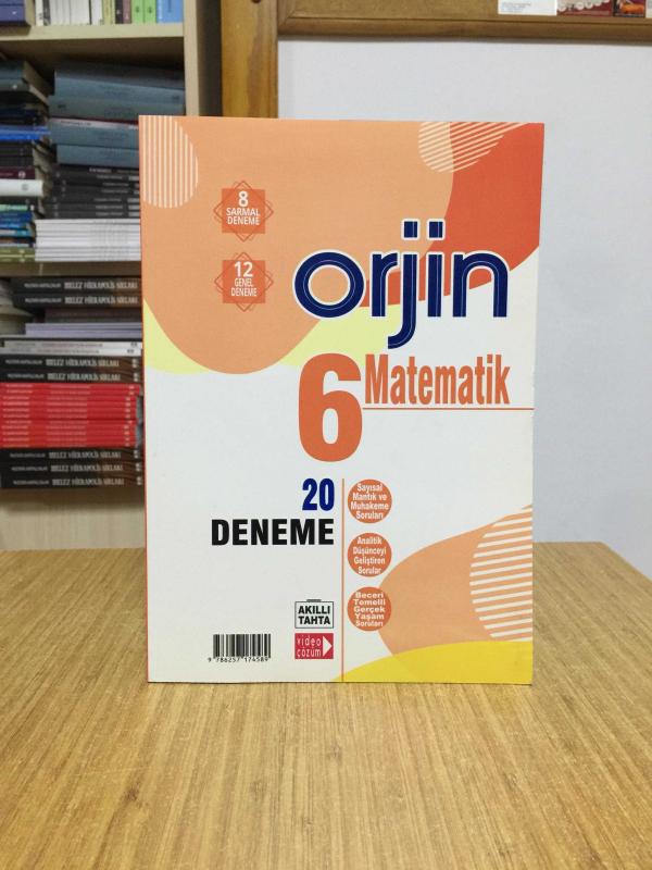 6. Sınıf Matematik Orjin Destek Soru + 20 Deneme 2 Kitap Gama Okul Yayınları
