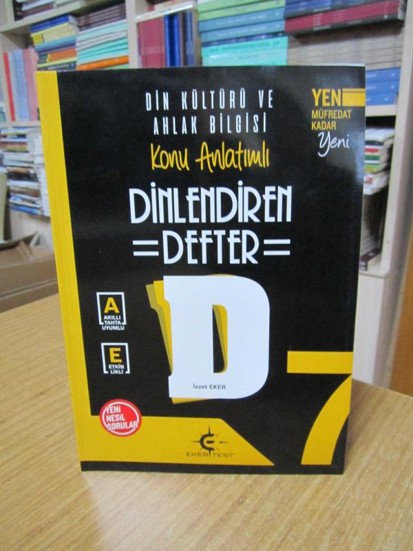 7. Sınıf Dinlendiren Defter Din Kültürü ve Ahlak Bilgisi EKER TEST