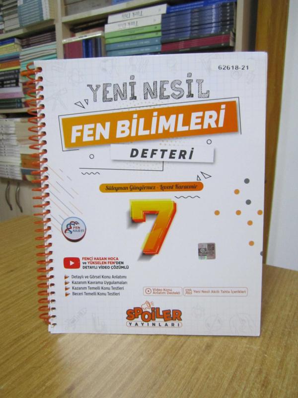 7. Sınıf Fen Bilimleri Yeni Nesil Defteri / Spoiler Yayınları
