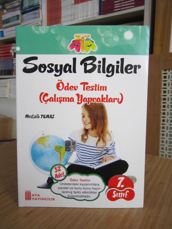 7. Sınıf Sosyal Bilgiler Ödev Testim (Çalışma Yaprakları) / Ata Yayıncılık