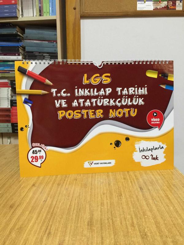 8.Sınıf LGS T.C. İnkılap Tarihi ve Atatürkçülük Poster Notu Veri Yayınları