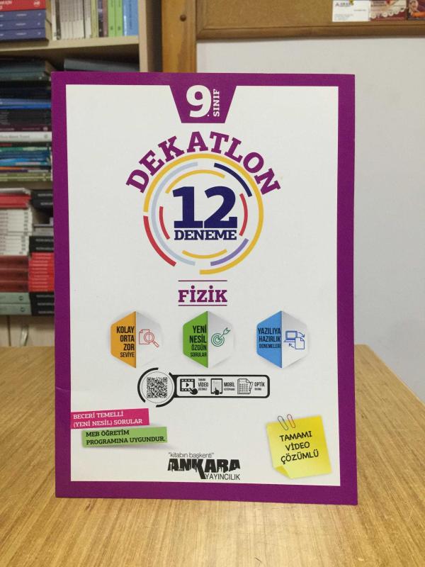 9. Sınıf Dekatlon Fizik 12 Deneme Ankara Yayıncılık