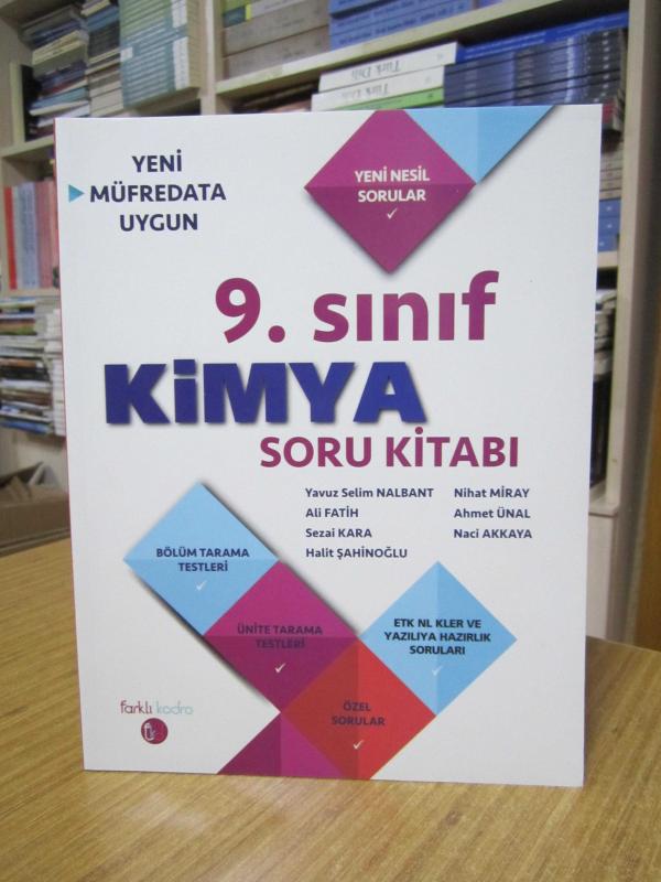 9. Sınıf Kimya Soru Kitabı Farklı Kadro Yayınları