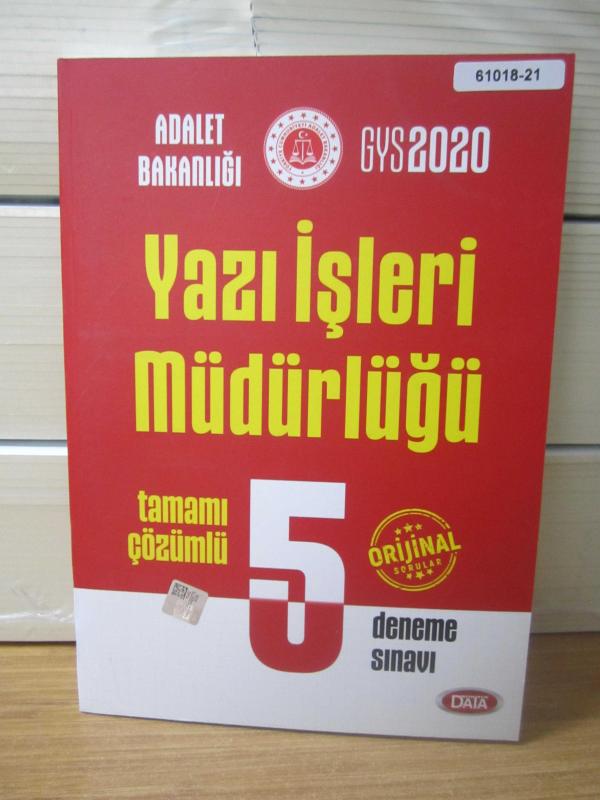 Adalet Bakanlığı GYS 2020 Personelinin Görevde Yükselme Sınavı ve Unvan Değişikliği Sınavı / 5 DENEME SINAVI