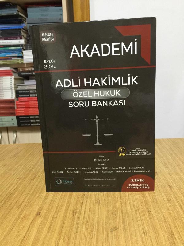 AKADEMİ İlken Serisi ADLİ HAKİMLİK Özel Hukuk Soru Bankası (3.Baskı - Ciltli - 2020)