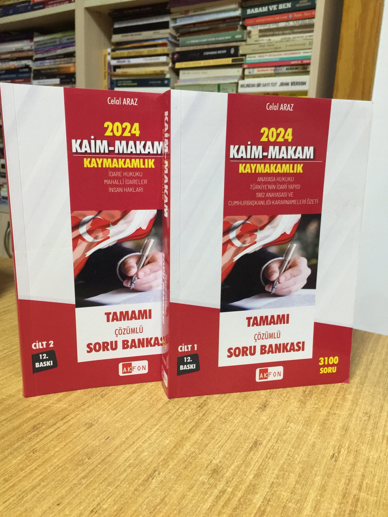 Akfon 2024 KAİM MAKAM Kaymakamlık Soru Bankası Çözümlü 2 CİLT TAKIM 12. Baskı - Celal Araz Akfon Yayınları