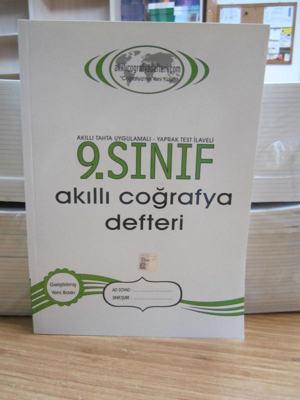Akıllı Tahta Uygulamalı Yaprak Test İlaveli 9.Sınıf Akıllı Coğrafya Defteri - Geliştirilmiş Yeni Baskı