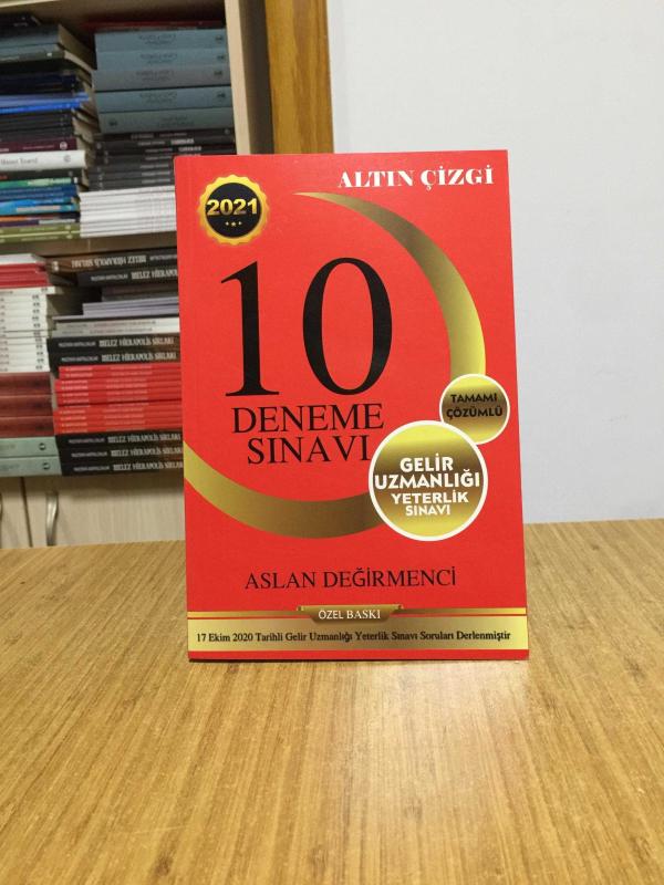 ALTIN ÇİZGİ Gelir Uzmanlığı Yeterlilik Sınavı Tamamı Çözümlü 10 Deneme Sınavı 2021