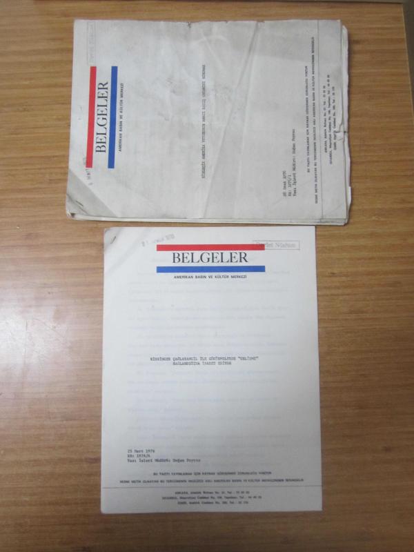 Amerikan Basın ve Kültür Merkezi Belgeler - 10 Sayı - 1976