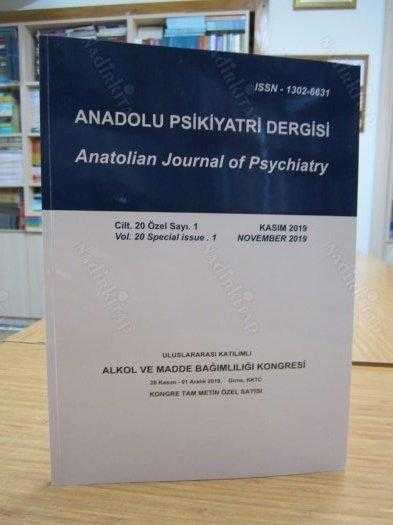 Anadolu Psikiyatri Dergisi - Cilt 20 Özel Sayı 1 - Kasım 2019