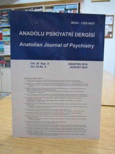Anadolu Psikiyatri Dergisi - Cilt 20 Sayı 4 - Ağustos 2019
