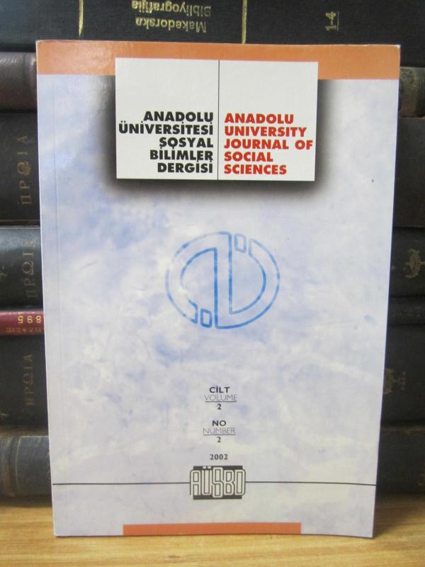 Anadolu Üniversitesi Sosyal Bilimler Dergisi - Cilt 2 Sayı 2 - Yıl 2002