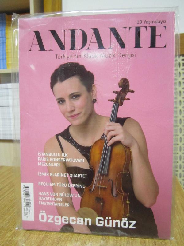 ANDANTE Türkiye'nin Klasik Müzik Dergisi - Mart 2022 - Yıl 19 - Sayı 185 [ Özgecan Günöz ]
