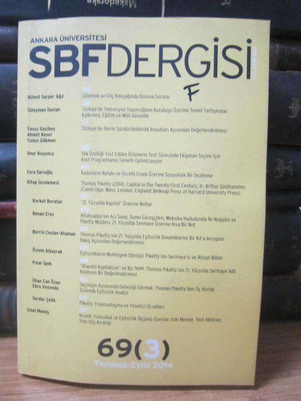 Ankara Üniversitesi Siyasal Bilimler Fakültesi - SBF Dergisi - 69 (3) - Temmuz Eylül 2014