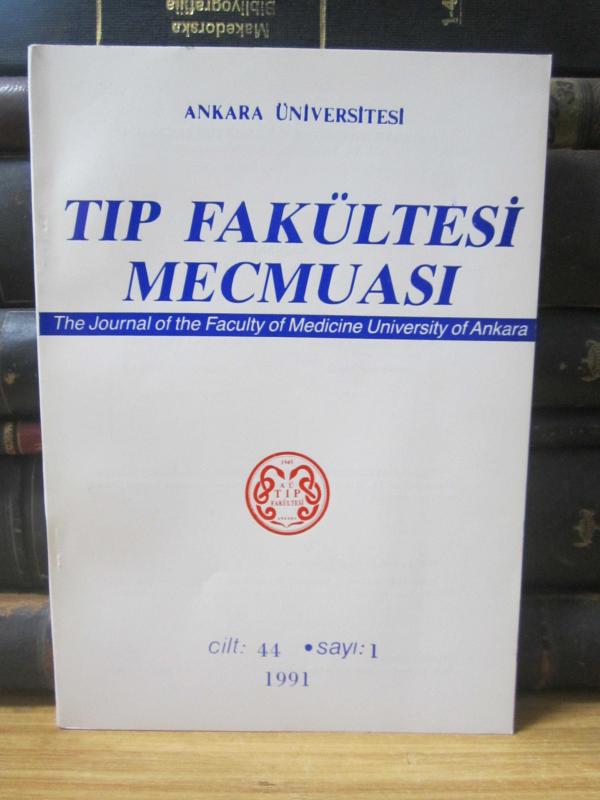 Ankara Üniversitesi Tıp Fakültesi Mecmuası - Cilt 44 Sayı 1 - Yıl 1991