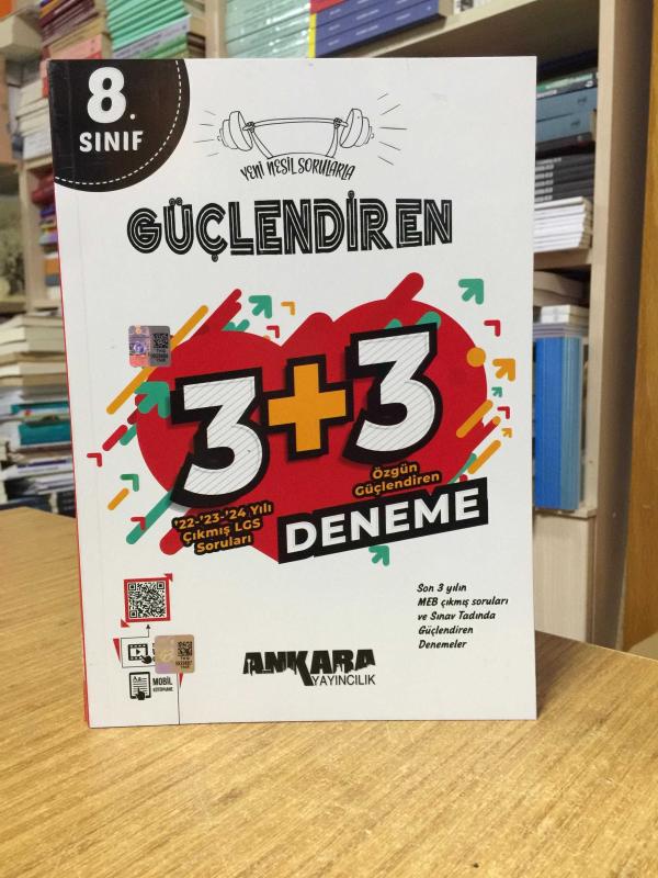 Ankara Yayıncılık 8. Sınıf Özgün Güçlendiren 3 + 3 Deneme