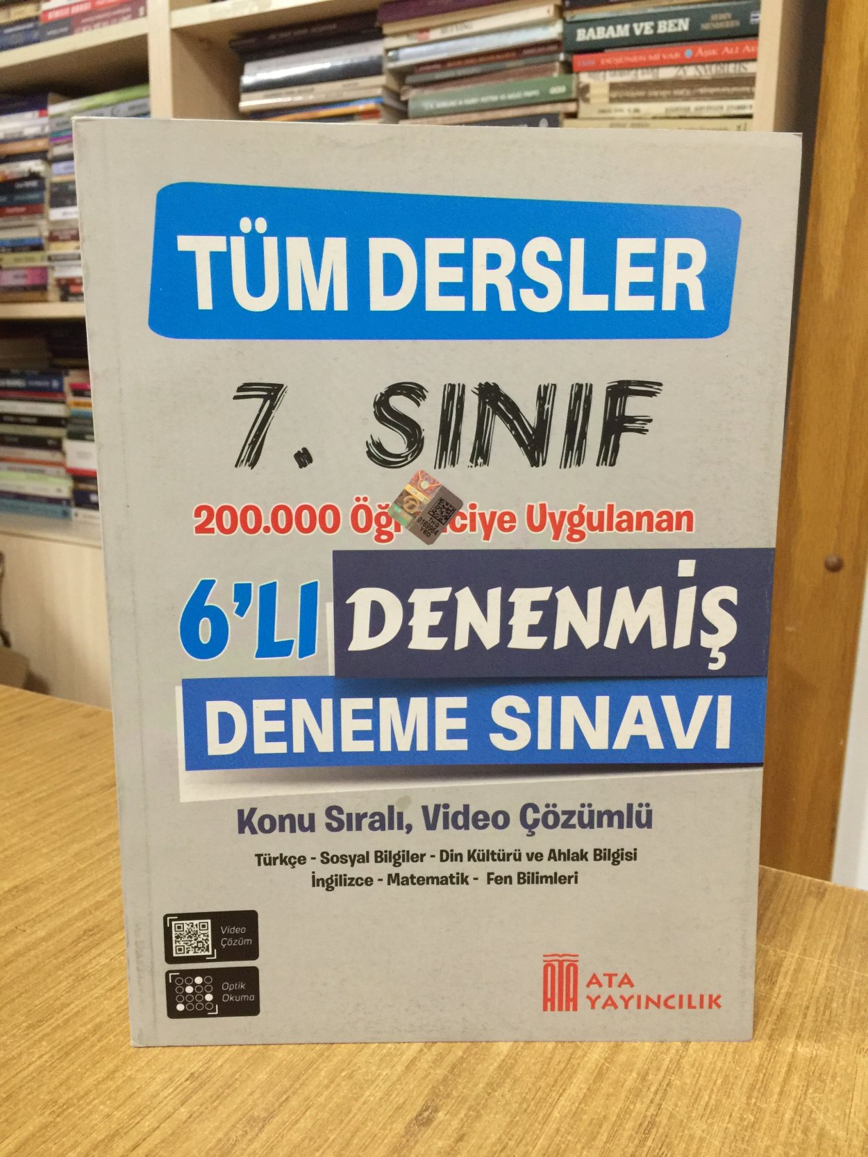 Ata Yayıncılık 7. Sınıf Tüm Dersler Denenmiş 6'lı Deneme Sınavı