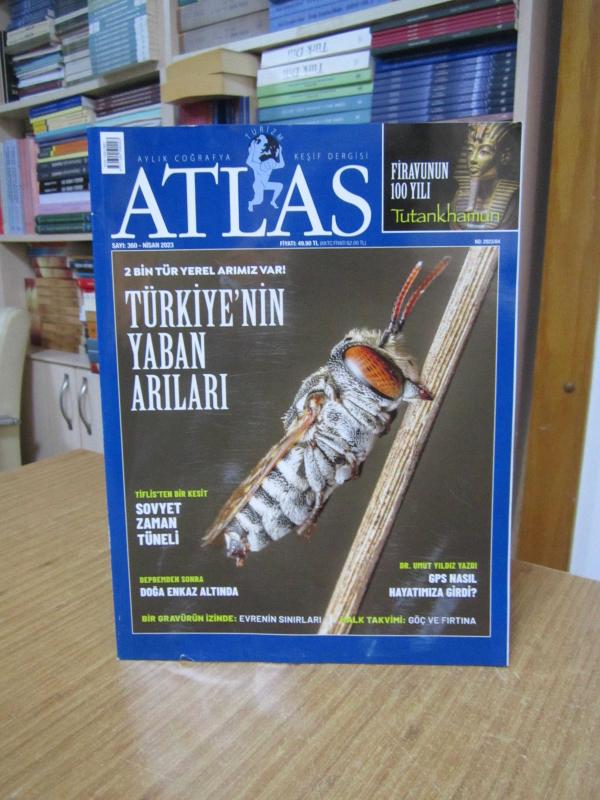 ATLAS Aylık Coğrafya ve Keşif Dergisi - Sayı 360 - Nisan 2023 [ Türkiye'nin Yaban Arıları ]