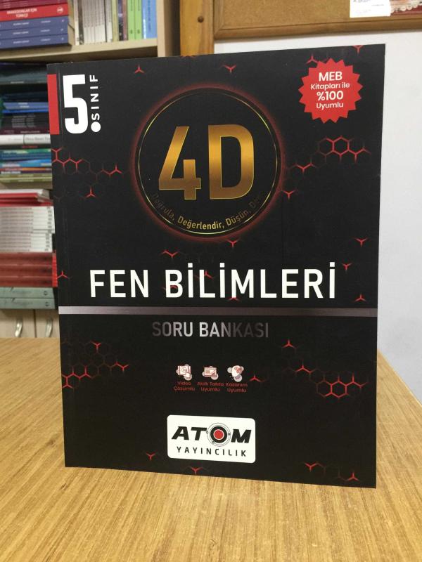 ATOM 4D 5.SINIF FEN BİLİMLERİ SORU BANKASI Atom Yayıncılık
