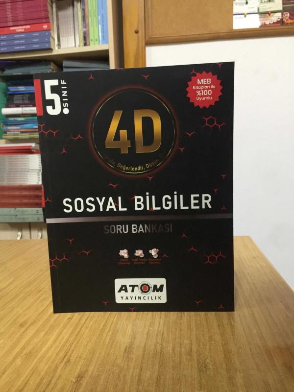 ATOM 4D 5.SINIF SOSYAL BİLGİLER SORU BANKASI Atom Yayıncılık