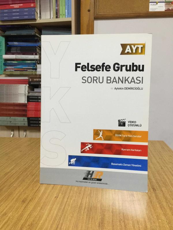 AYT Felsefe Grubu Soru Bankası Hız ve Renk Yayınları
