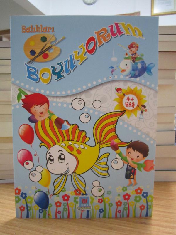 Balıkları Boyuyorum (4+ Yaş Boyama Kitabı)