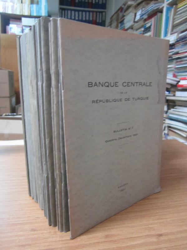 Banque Centrale de la Republique de Turquie - Bulletin No 1-17 - Annee 1931-1935 (Du premier au dix-septième nombre)