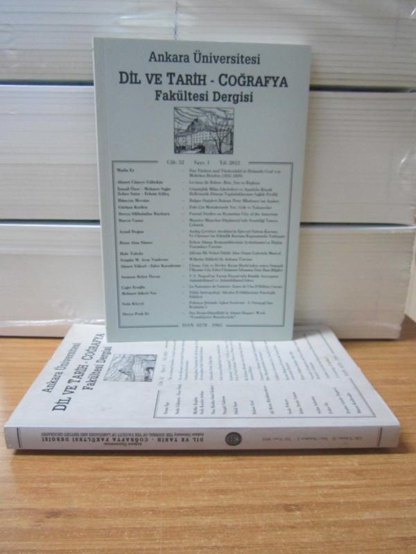 Batı Dil ve Edebiyatları Araştırmaları Enstitüsü Dergisi - 3.Cilt Sayı:3 - Yıl 1998 - Ankara Üniversitesi Dil ve Tarih-Coğrafya Fakültesi