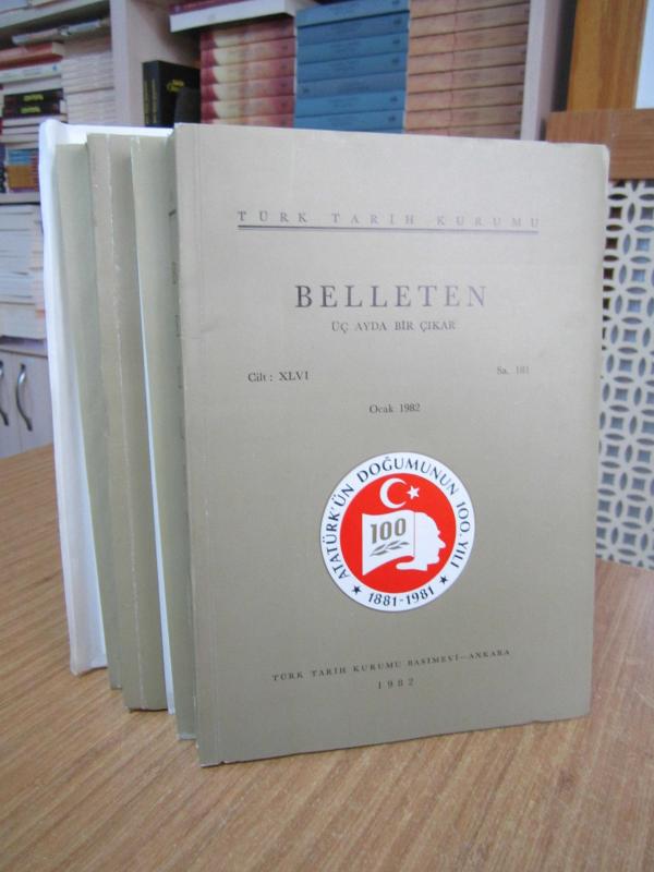 BELLETEN Türk Tarih Kurumu Dergisi - 1982 Yılı 4 Sayı TAKIM (46. Cilt Sayılar: 181-182-183-184)