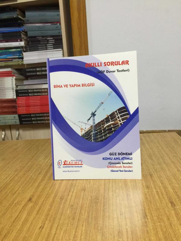 Bina ve Yapım Bilgisi Akıllı Sorular AÖF Duvar Testleri / İlkumut Açıköğretim Yayınları