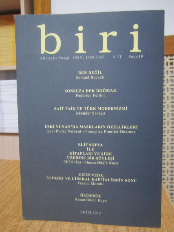 BİRİ Yıllık Edebiyat Dergisi - Sayı 10 - Ekim 2013 ( Hasan Güçlü Kaya )