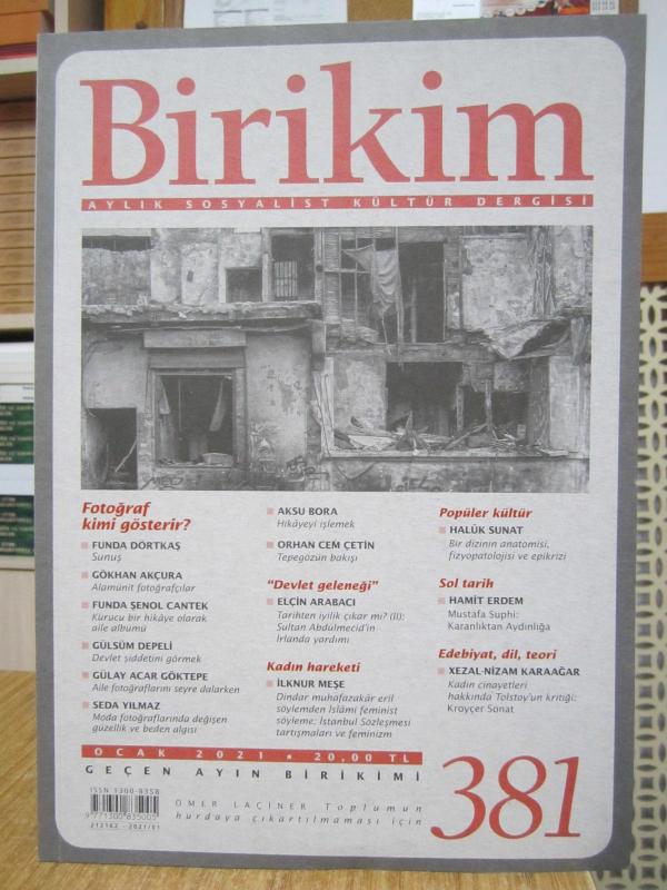 BİRİKİM Aylık Sosyalist Kültür Dergisi - Sayı 381 - Ocak 2021
