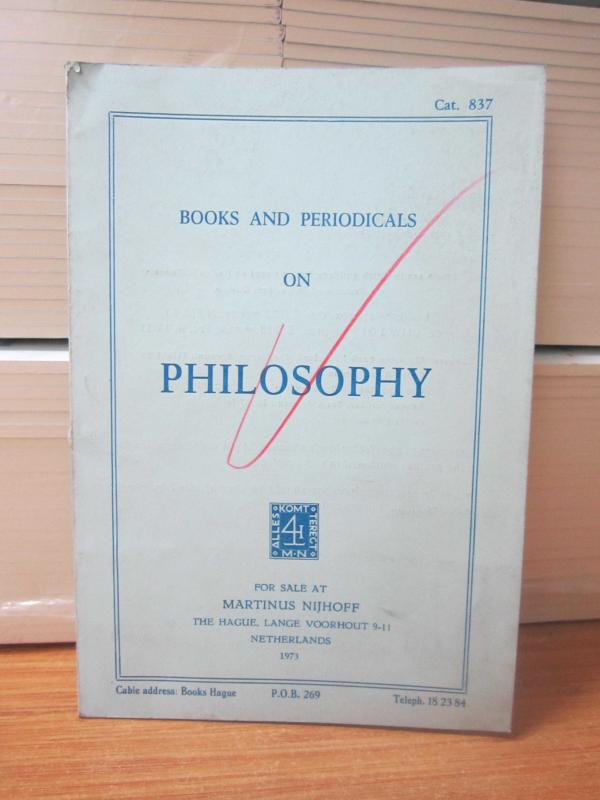 Books and Periodicals on Philosophy For Sale At MARTINUS NIJHOFF Netherlands 1973