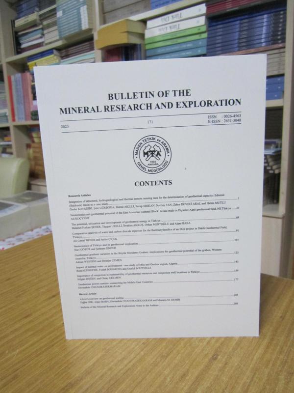 Bulletin of Mineral Research and Exploration - Issue: 171 - Year: 2023 - MTA Mineral Research & Exploration General Directorate