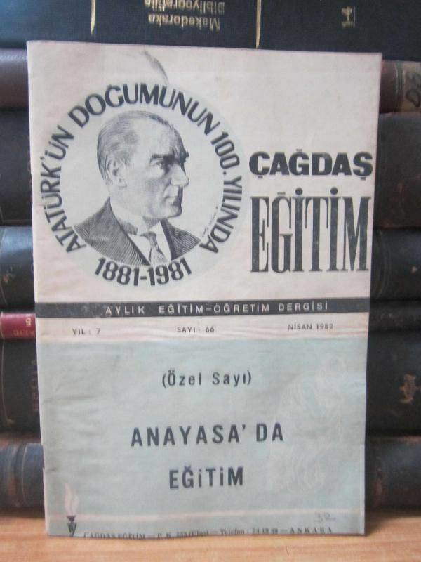 Çağdaş Eğitim Dergisi - Sayı 66 - Nisan 1982
