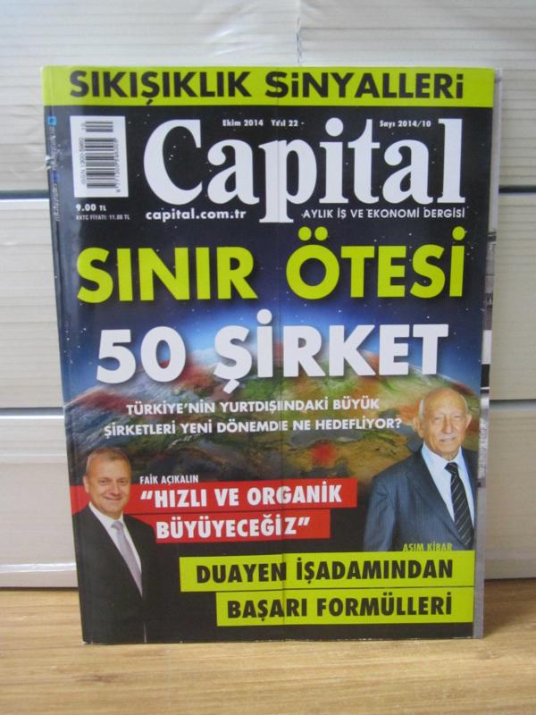 CAPITAL Aylık İş ve Ekonomi Dergisi - Kasım 2014