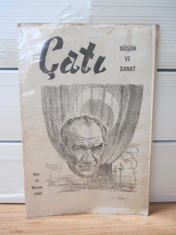 ÇATI Aylık Düşün ve Sanat Dergisi - Yıl 1 Sayı 10 - Kasım 1963 ( Kurucusu: Asım KONAKLI )