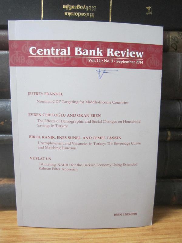 Central Bank of The Republic of Turkey - Central Bank Review - Vol 14 No 3 - September 2014