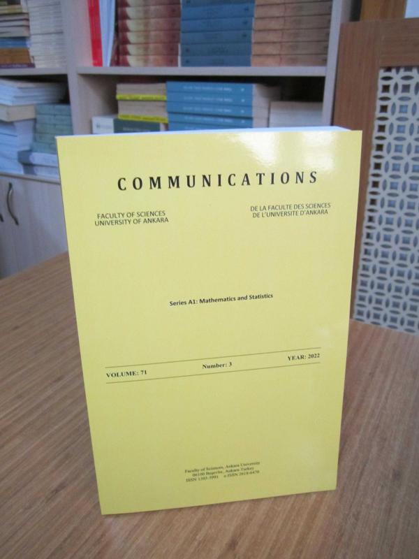 Communications - Faculty of Sciences University of Ankara - Vol 71 No 3 Year 2022 [ Series A1: Mathematics and Statistics ]