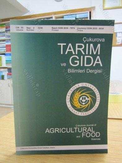 Çukurova Üniversitesi Ziraat Fakültesi - Çukurova Tarım ve Gıda Bilimleri Dergisi - Cilt 33 Sayı 2 Yıl 2018