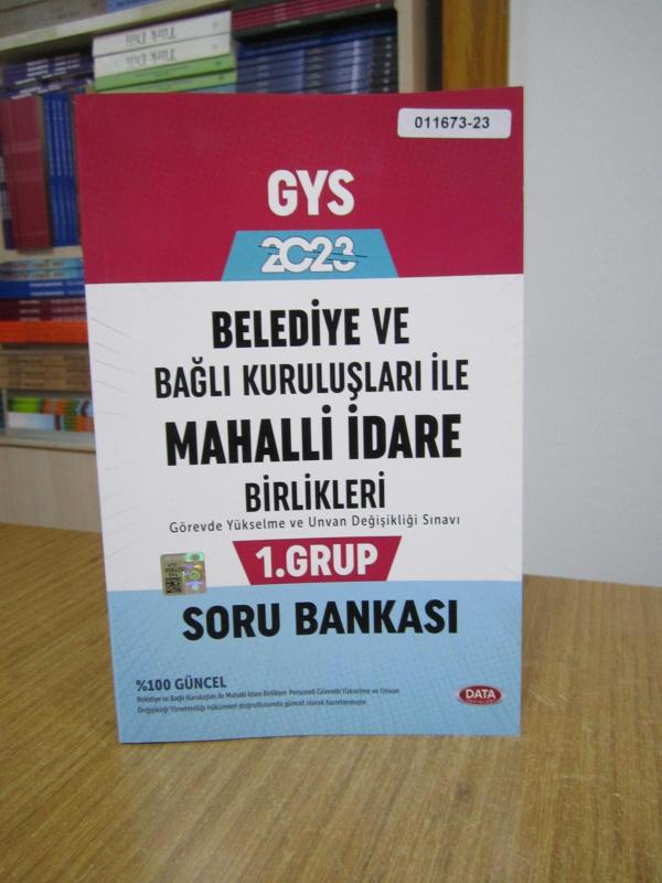 Data Yayınları GYS 2023 Belediye ve Bağlı Kuruluşları ile Mahalli İdare Birlikleri 1. Grup Soru Bankası