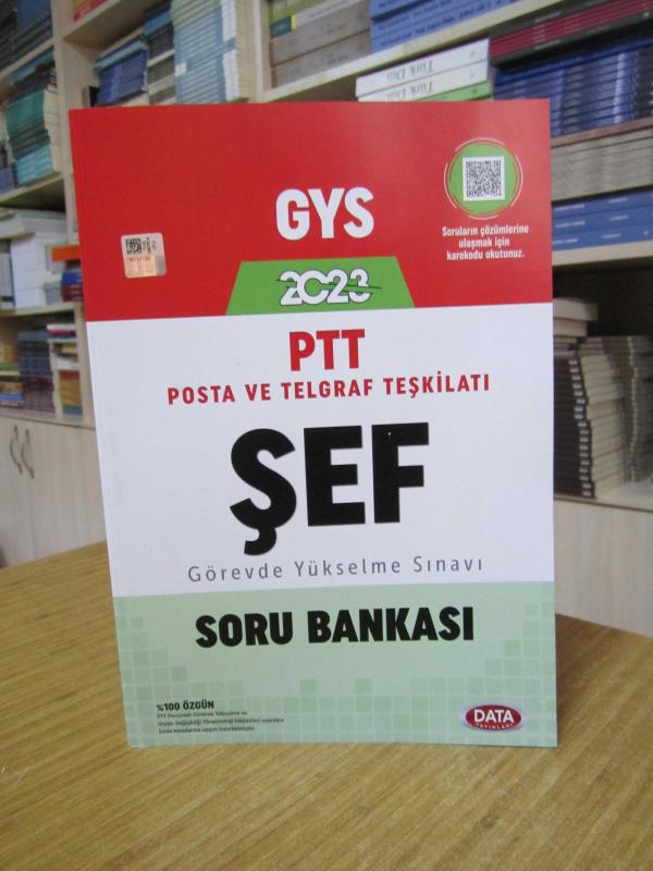 Data Yayınları GYS 2023 PTT Şef Soru Bankası