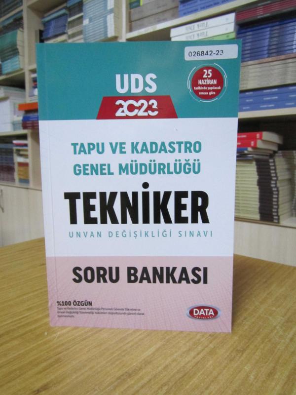 Data Yayınları UDS 2023 Tapu ve Kadastro Genel Müdürlüğü TEKNİKER Soru Bankası