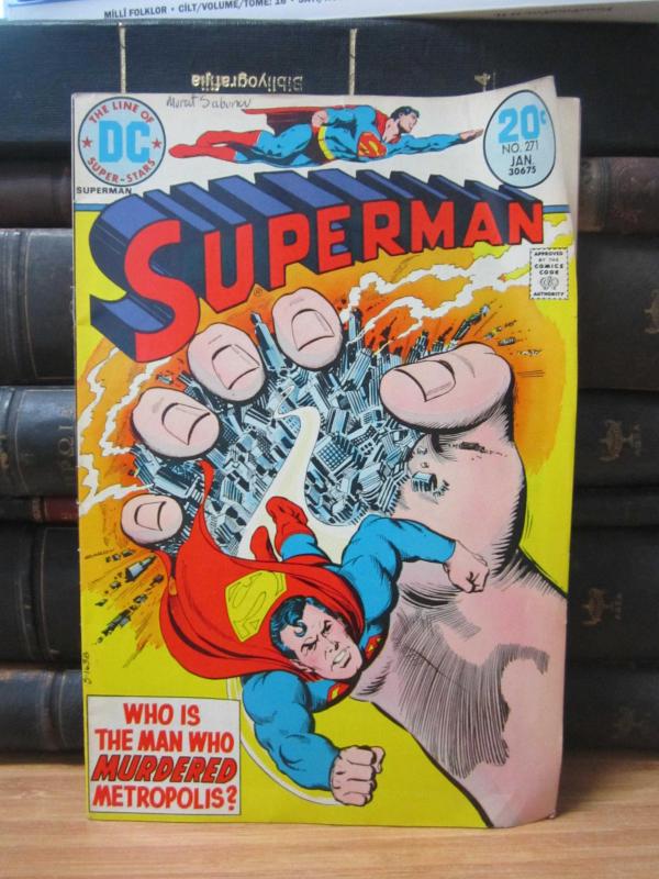 DC Superman Comic - Superman Vol 36 No 271 - January 1974