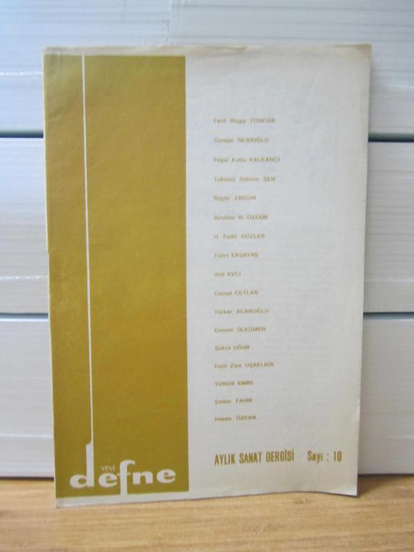 Defne Aylık Sanat Dergisi - Sayı 10 - Mayıs 1982